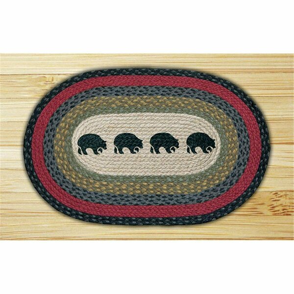 Capitol Importing Co Capitol Importing Black Bears - 20 in. x 30 in. Oval Patch 65-238BB